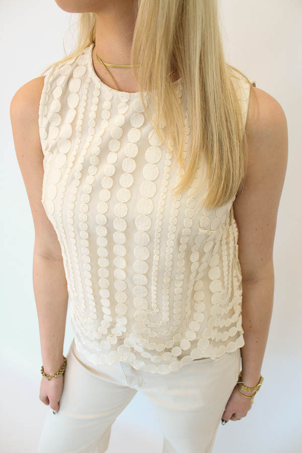 Top kant beige | Danique - Afbeelding 2
