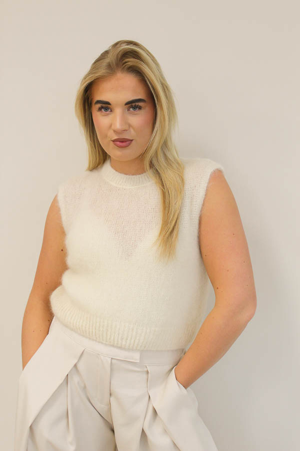 Top mohair beige | Isabel