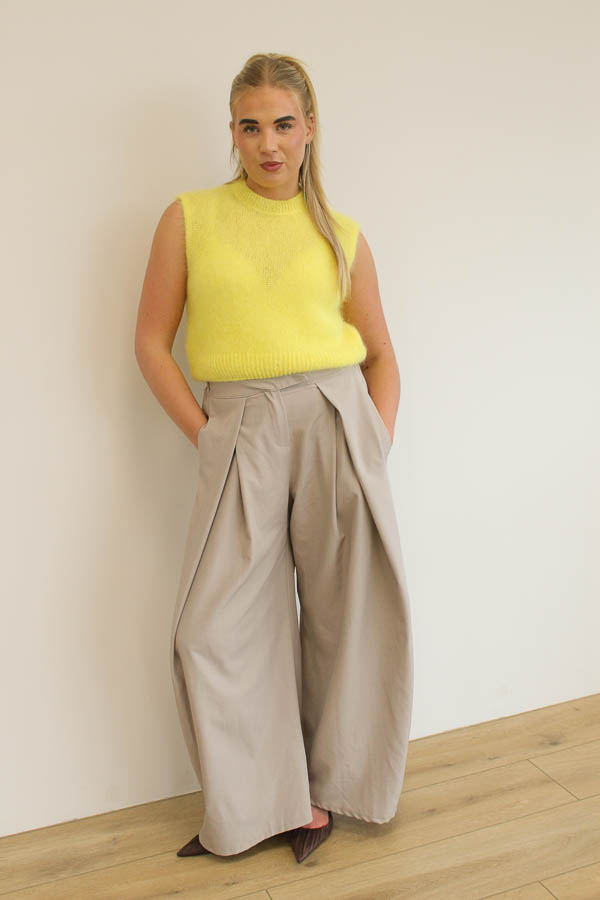 Top mohair geel | Isabel - Afbeelding 3