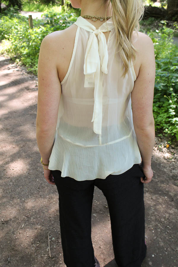 Top ruffels beige | Jill - Afbeelding 3