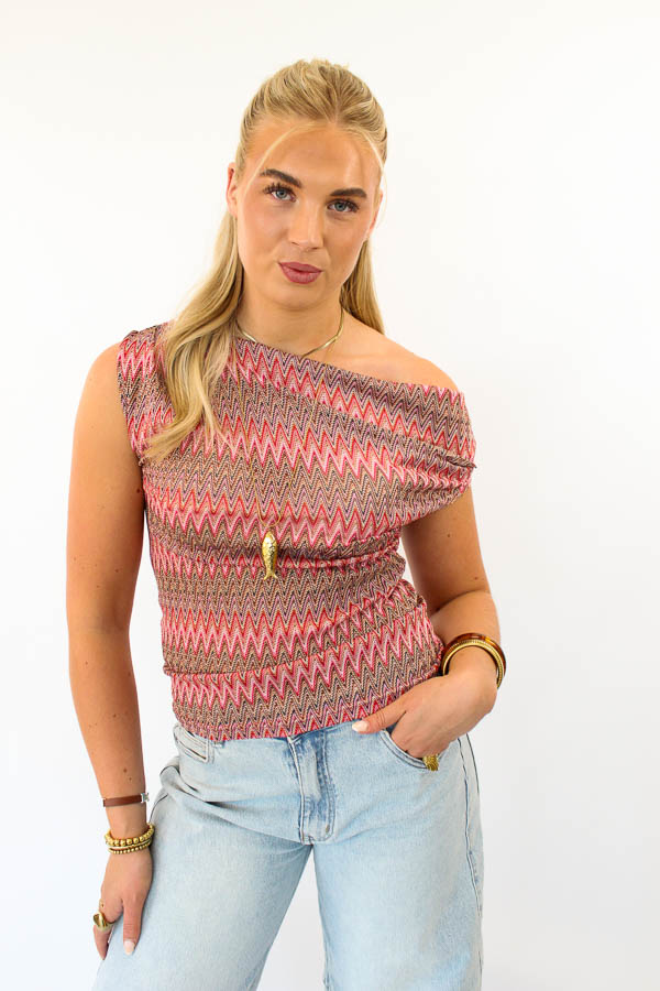 Top shoulder roze | Bella