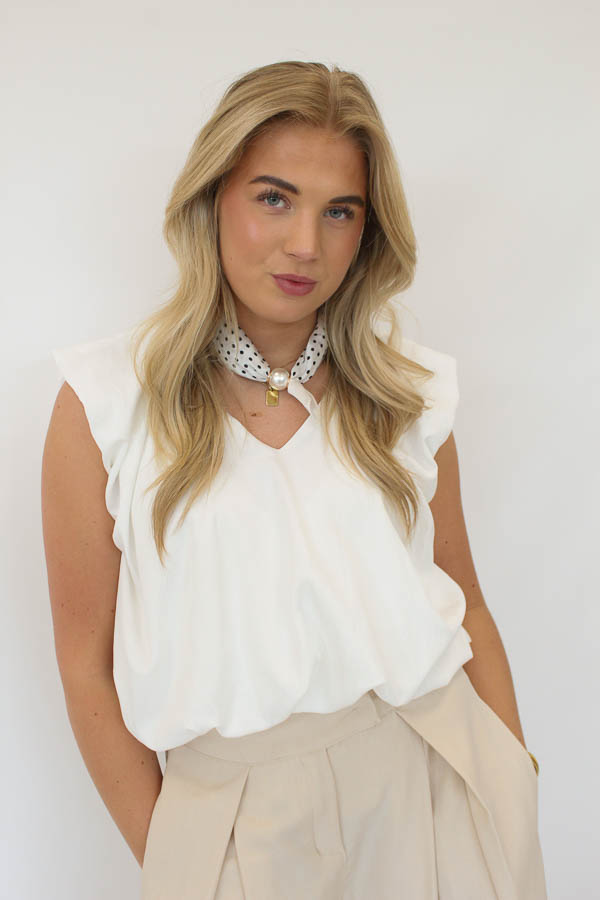 Top v-hals wit |  Lyla