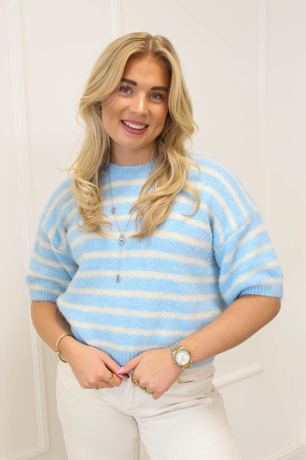 Trui korte mouw Blauw | Mailey