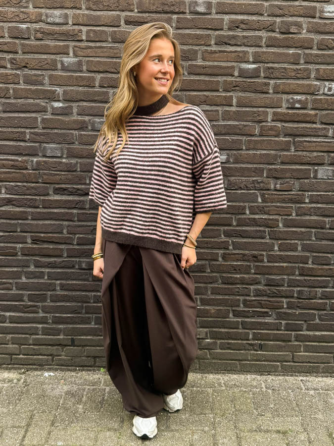 Trui strepen roze | Daniek - Afbeelding 3