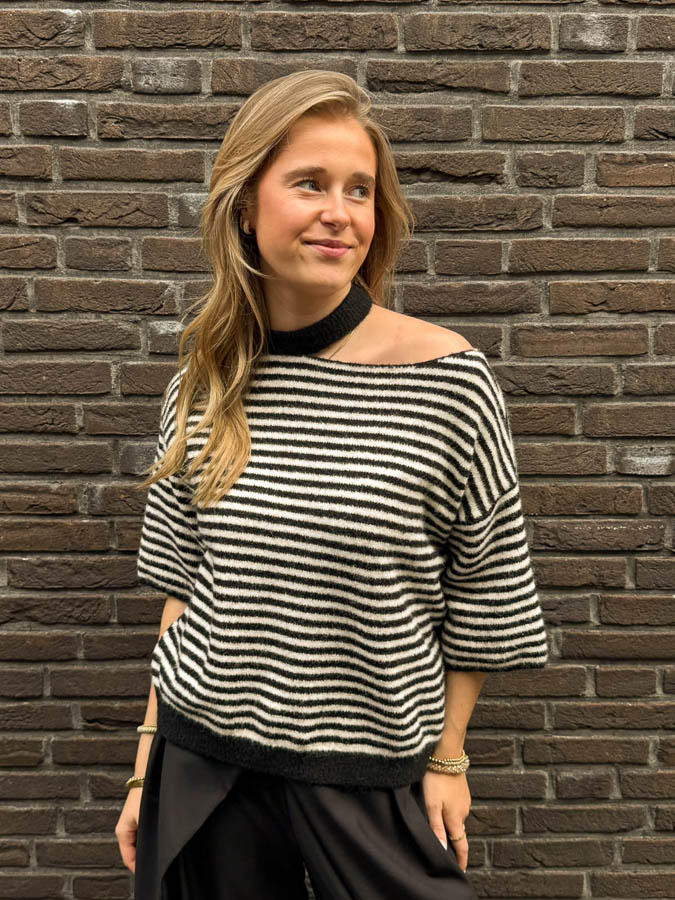 Trui strepen zwart | Daniek