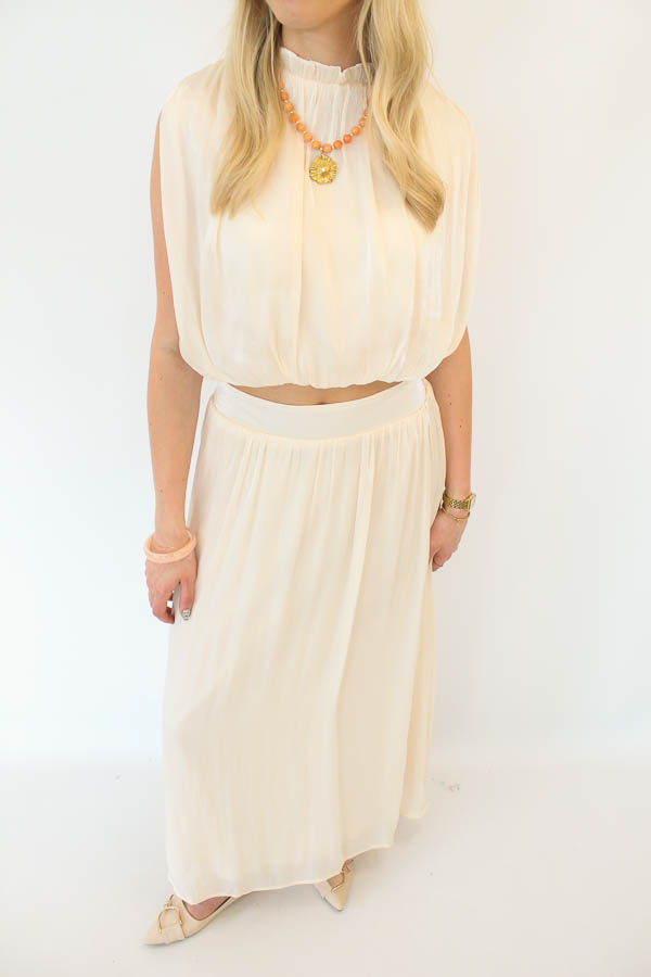 Tweedelig set beige | Maeve - Afbeelding 4