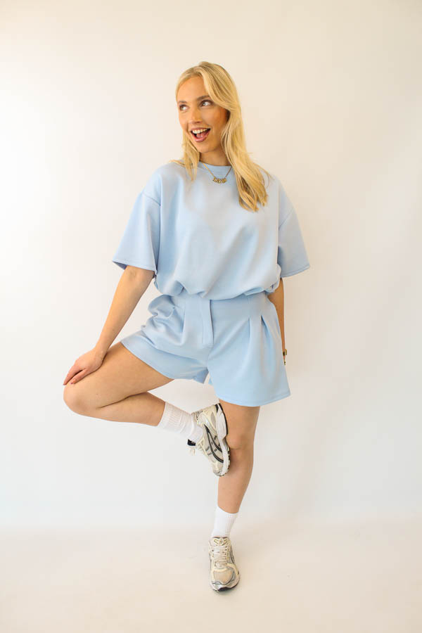 Tweedelig set blauw | Yael