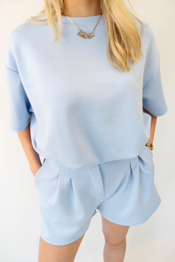 Tweedelig set blauw | Yael - Afbeelding 3