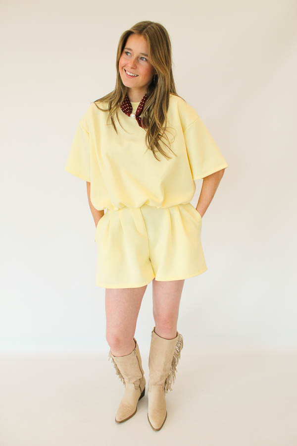 Tweedelig set geel | Yael