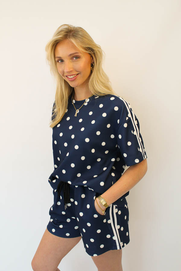 Tweedelig set navy | Polka