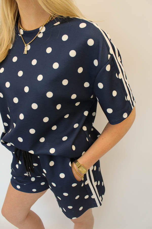 Tweedelig set navy | Polka - Afbeelding 2