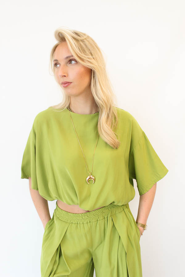 Tweedelig set pistache | Louise - Afbeelding 2