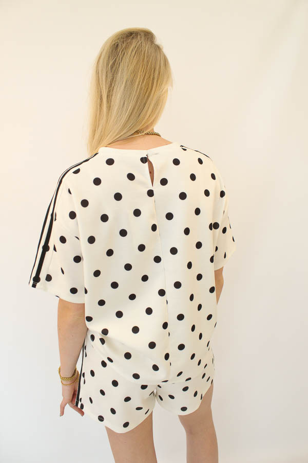 Tweedelig set wit | Polka - Afbeelding 3