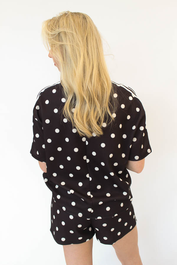 Tweedelig set zwart | Polka - Afbeelding 4