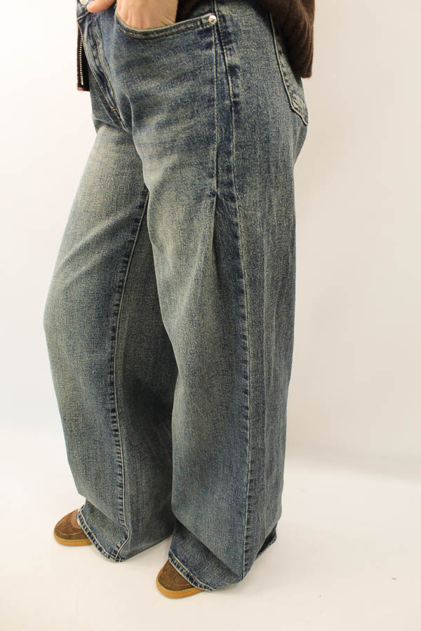 Wide jeans Vintage Blue | Mia  - Afbeelding 3