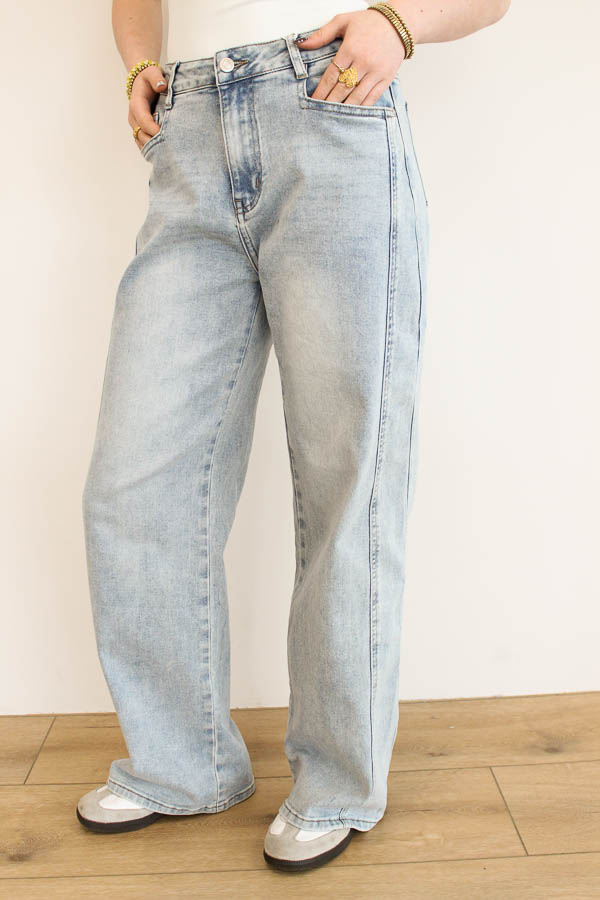 Wide jeans blauw | Joelle