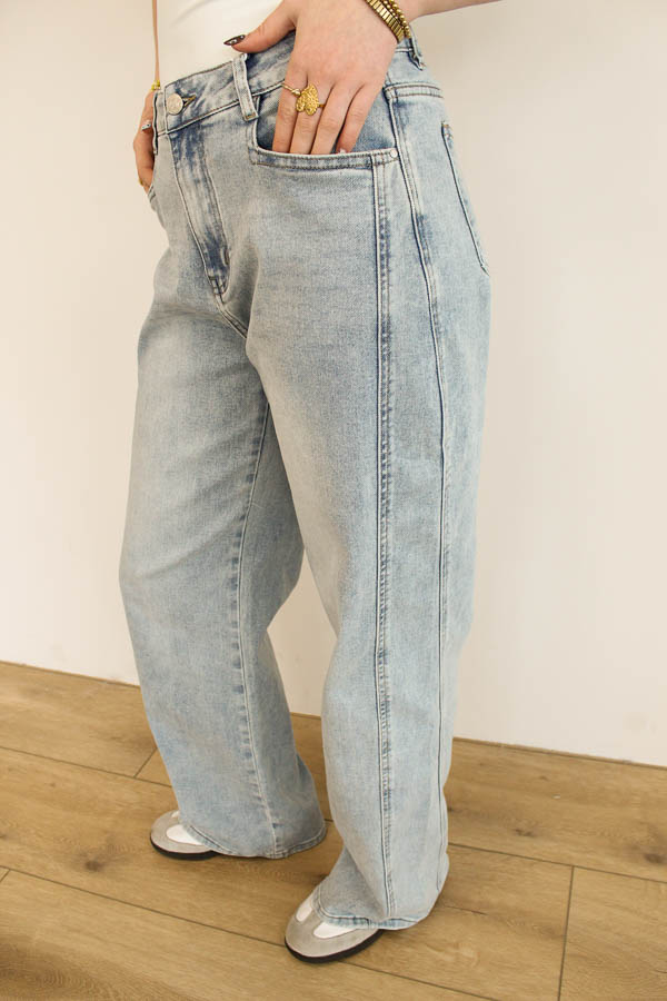Wide jeans blauw | Joelle - Afbeelding 2