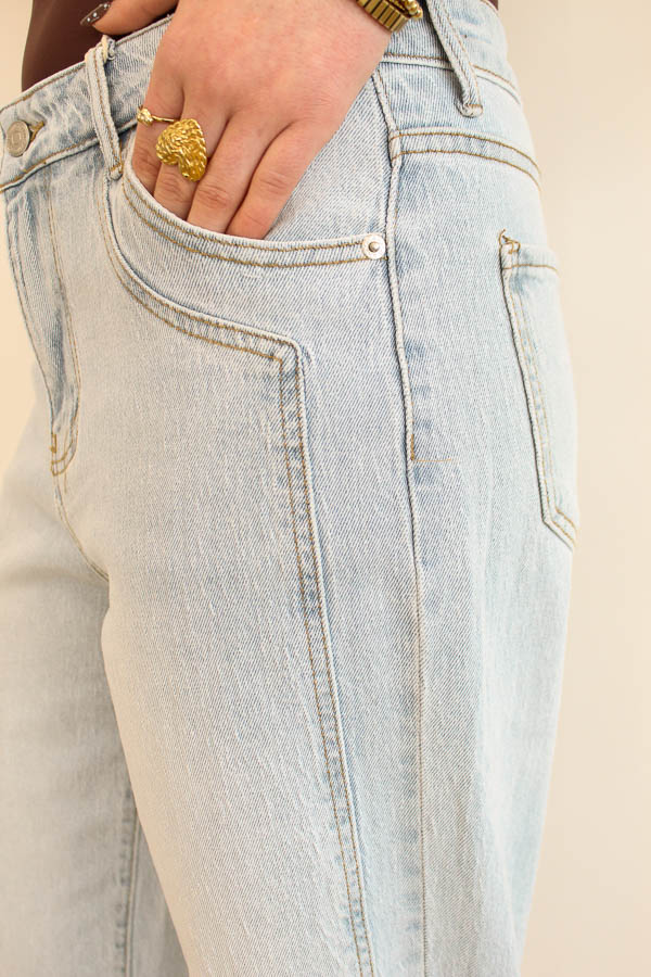 Wide jeans blauw | Emmy - Afbeelding 2