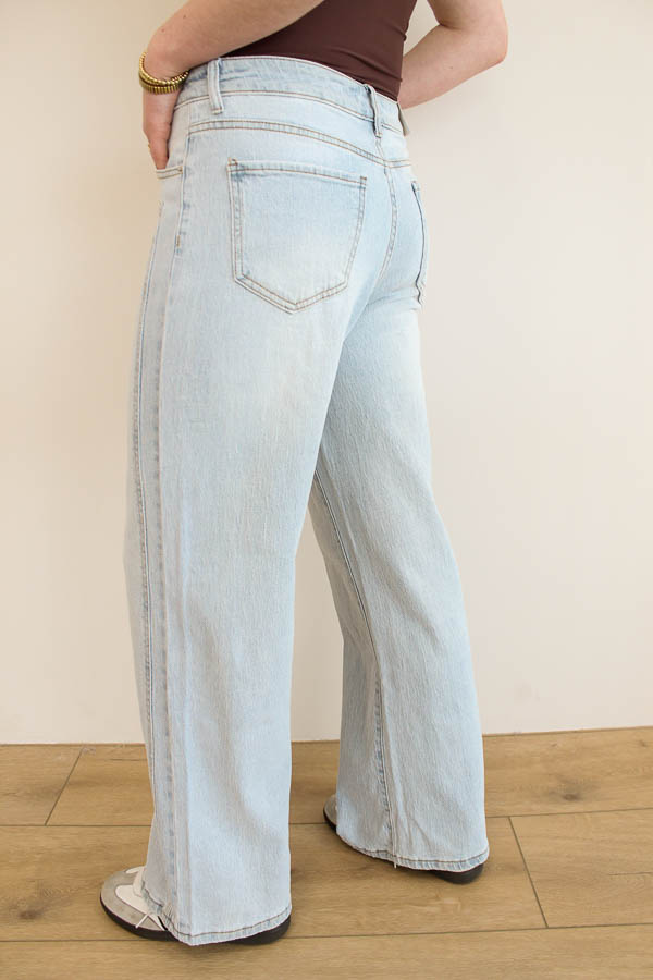 Wide jeans blauw | Emmy - Afbeelding 3