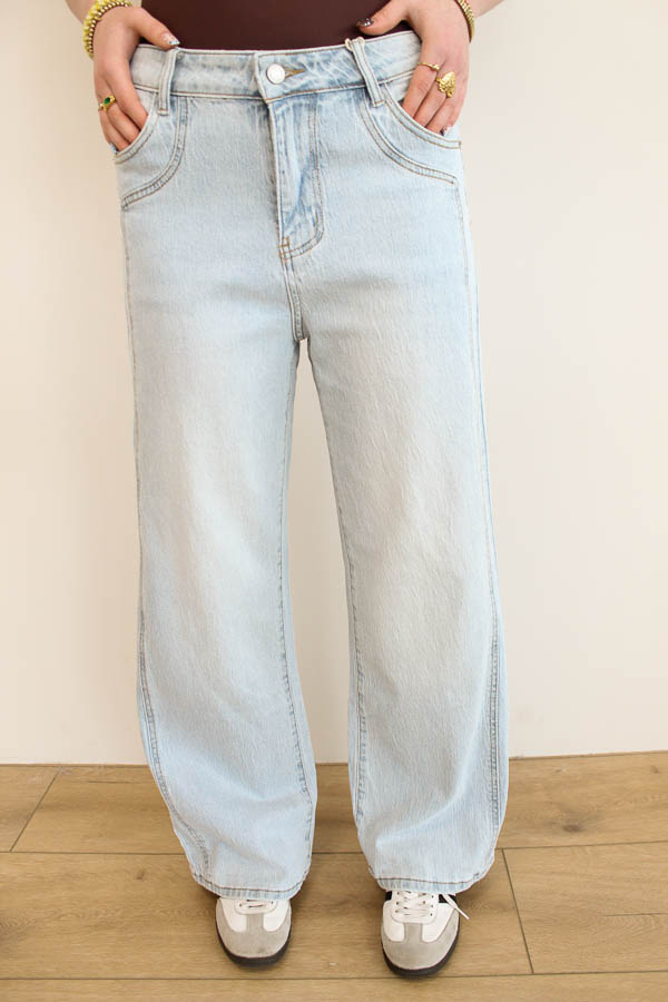 Wide jeans blauw | Emmy - Afbeelding 4