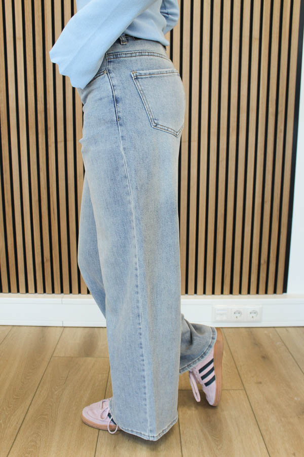Wide jeans blauw | Lora  - Afbeelding 2