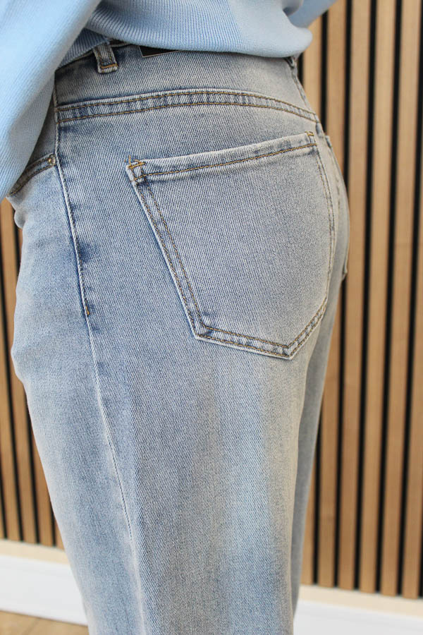 Wide jeans blauw | Lora  - Afbeelding 4