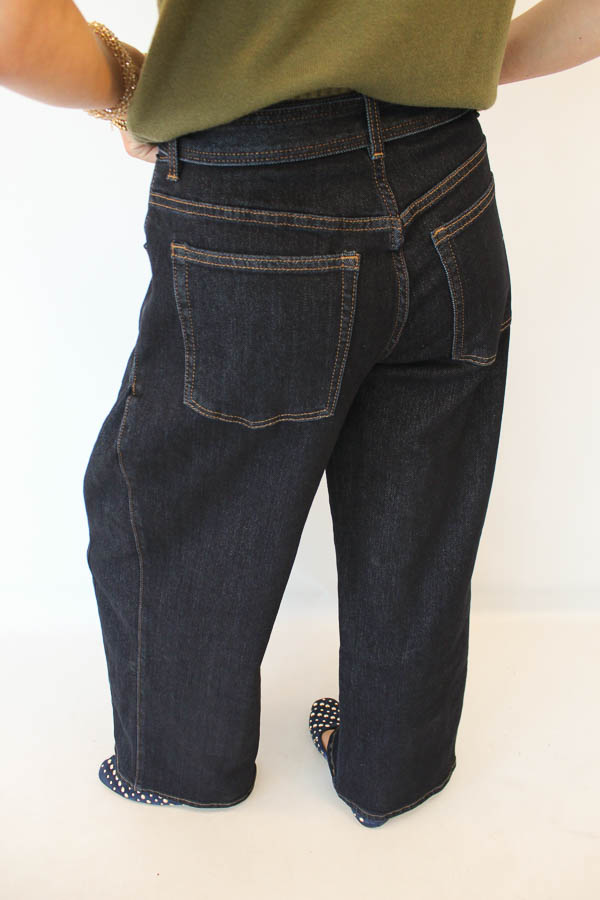Wide jeans donkerblauw | Celine - Afbeelding 3