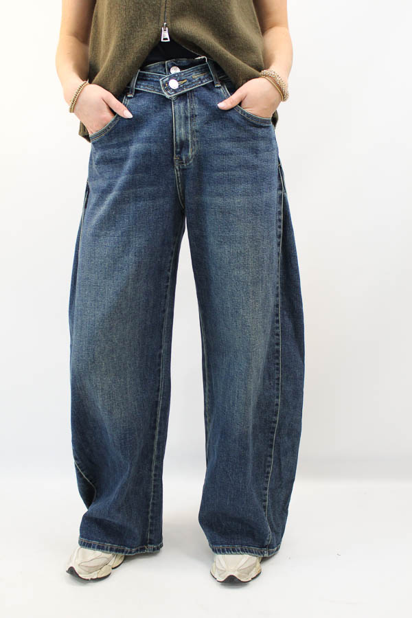 Wide jeans midblauw | Celine