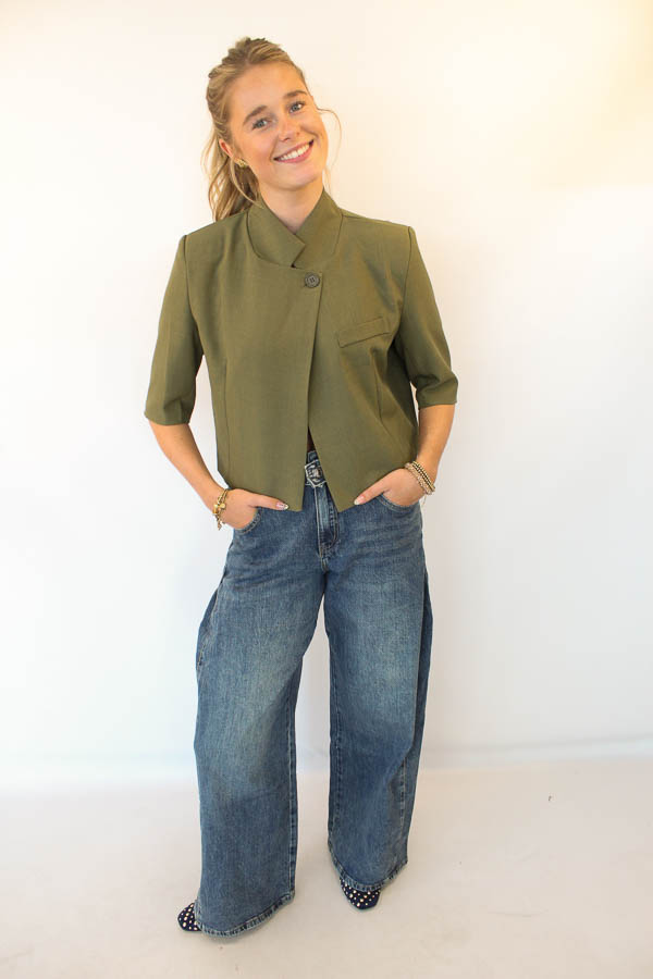 Wide jeans midblauw | Celine - Afbeelding 2