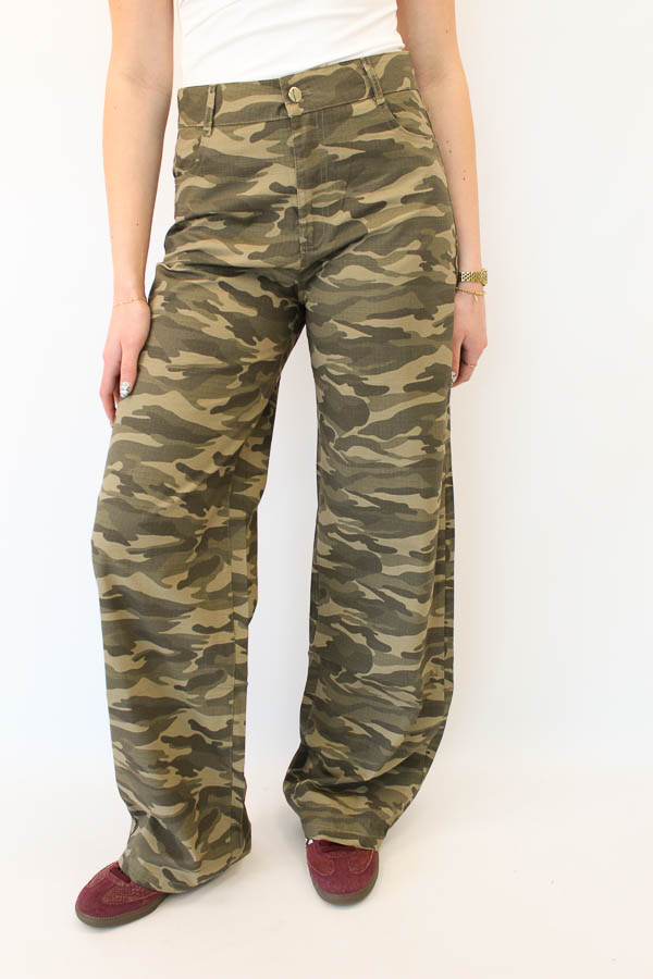 Wide leg  broek army | Izzy
