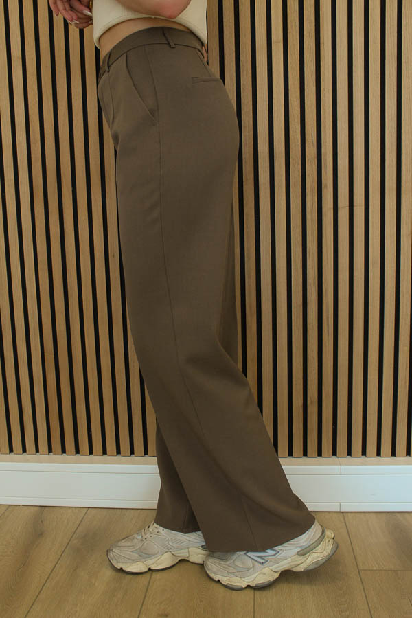 Wide leg broek bruin | Soof - Afbeelding 2