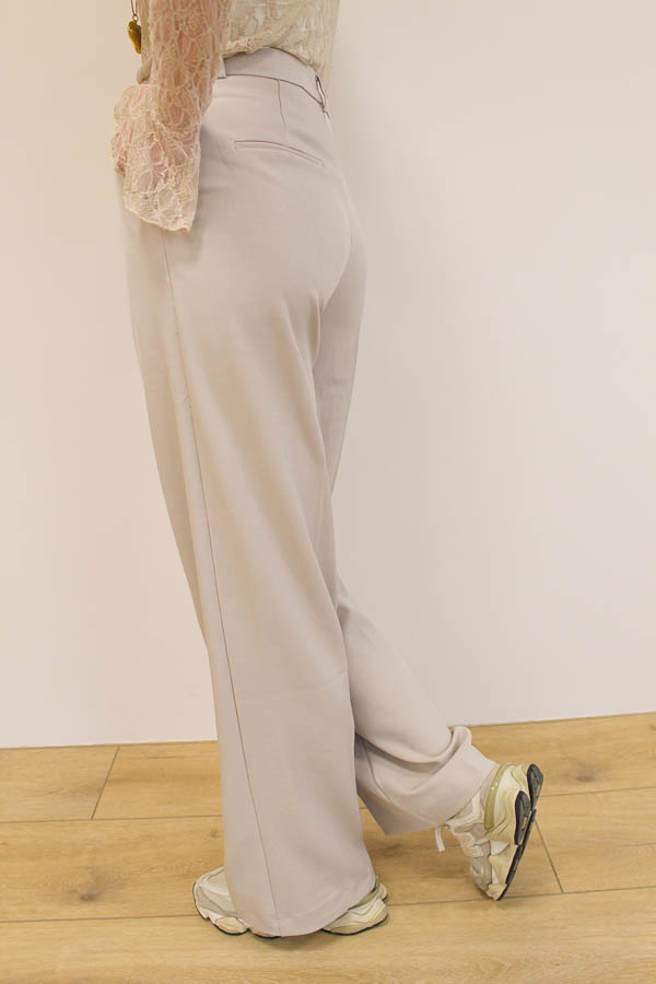 Wide leg broek taupe | Soof  - Afbeelding 2