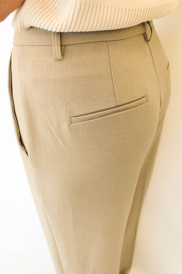 Wide leg broek zand | Soof - Afbeelding 3