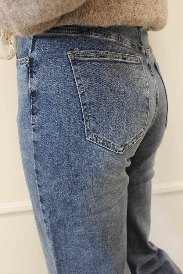 Wide leg jeans Blauw | Jette - Afbeelding 4