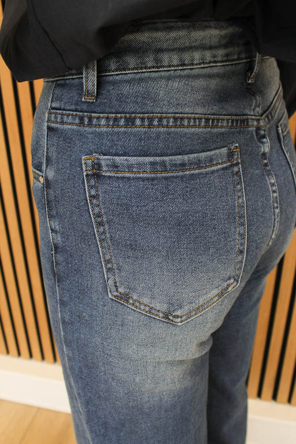 Wide leg jeans blauw | Ellen - Afbeelding 3