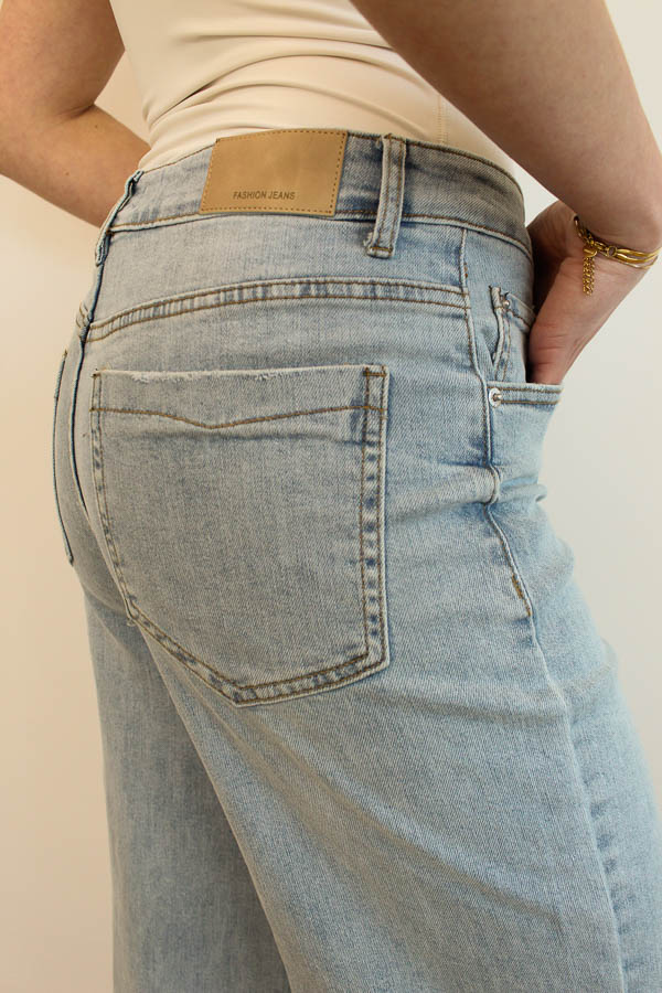Wide leg jeans blauw | Gwen - Afbeelding 3