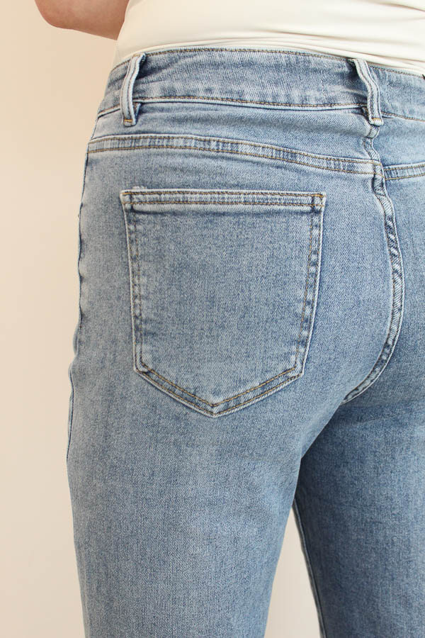 Wide leg jeans blauw | Hello Miss - Afbeelding 1