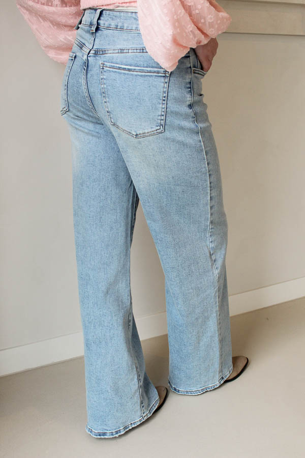 Wide leg jeans blauw | Indy - Afbeelding 2