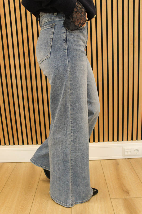 Wide leg jeans blauw | Noa - Afbeelding 3
