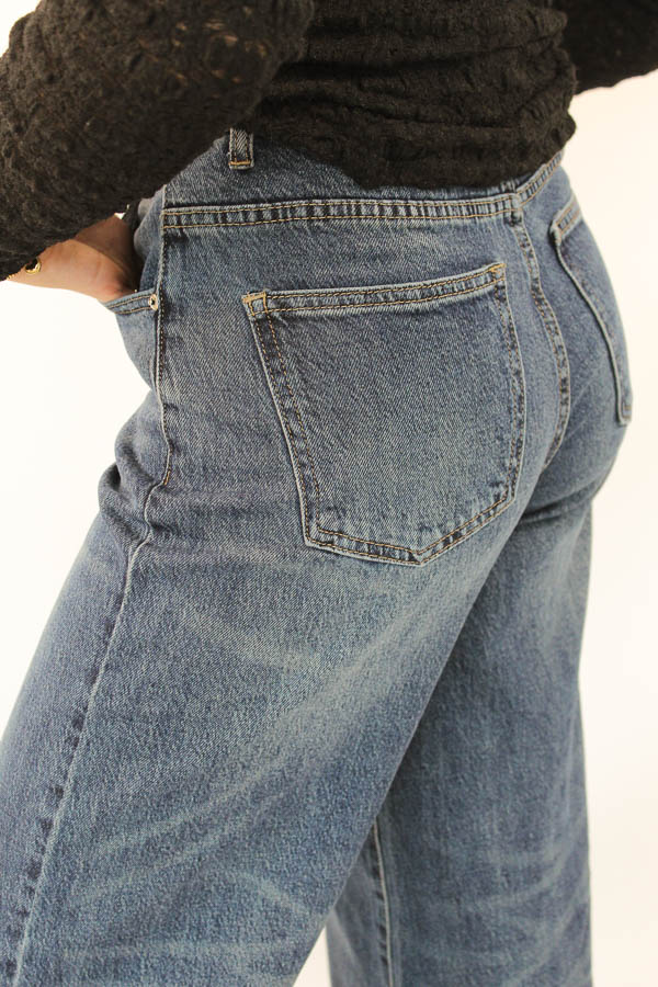Wide leg jeans blauw | Reaven  - Afbeelding 3