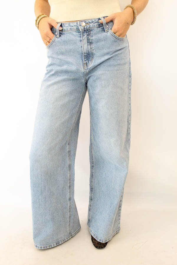 Wide leg  jeans light blue | Liva
