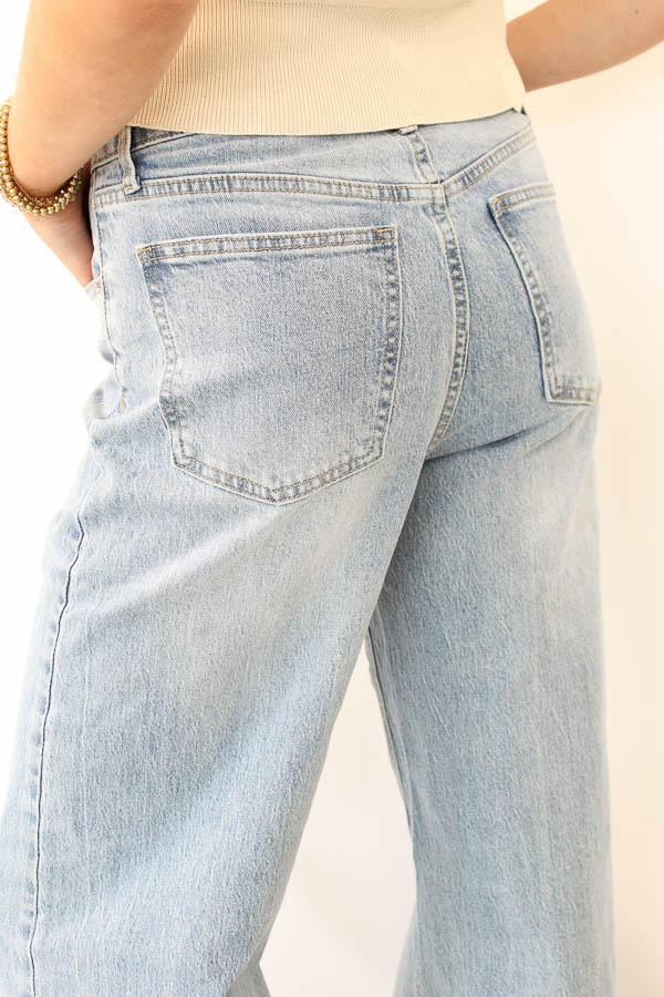 Wide leg  jeans light blue | Liva - Afbeelding 3