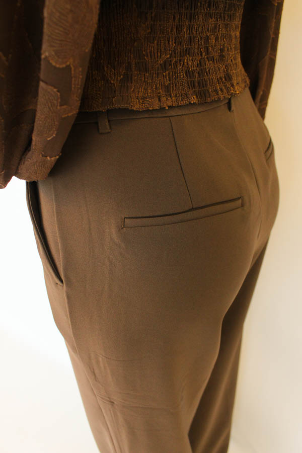 Wide leg pantalon choco    - Afbeelding 3