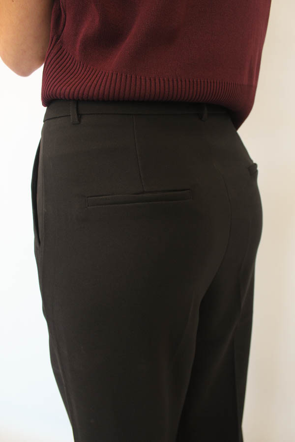 Wide leg pantalon zwart - Afbeelding 4