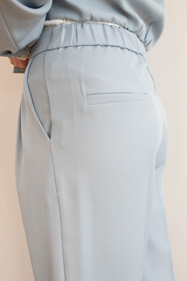 Wide pantalon blauw | Dewi - Afbeelding 3