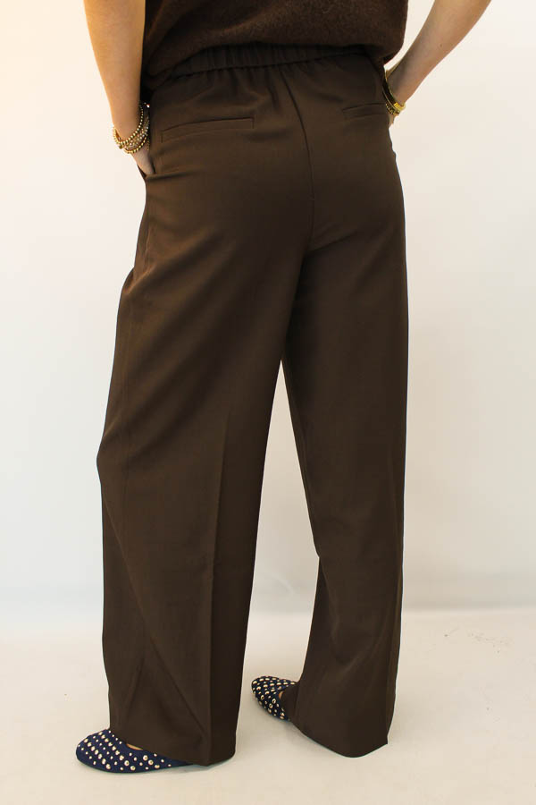 Wide pantalon bruin | Lotta - Afbeelding 2