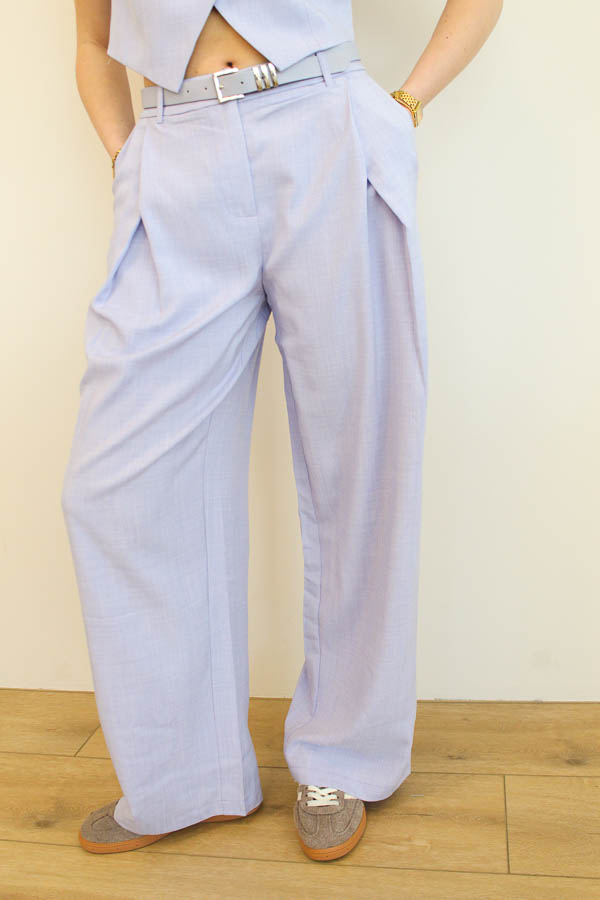 Wide pantalon lila | Lisa - Afbeelding 2