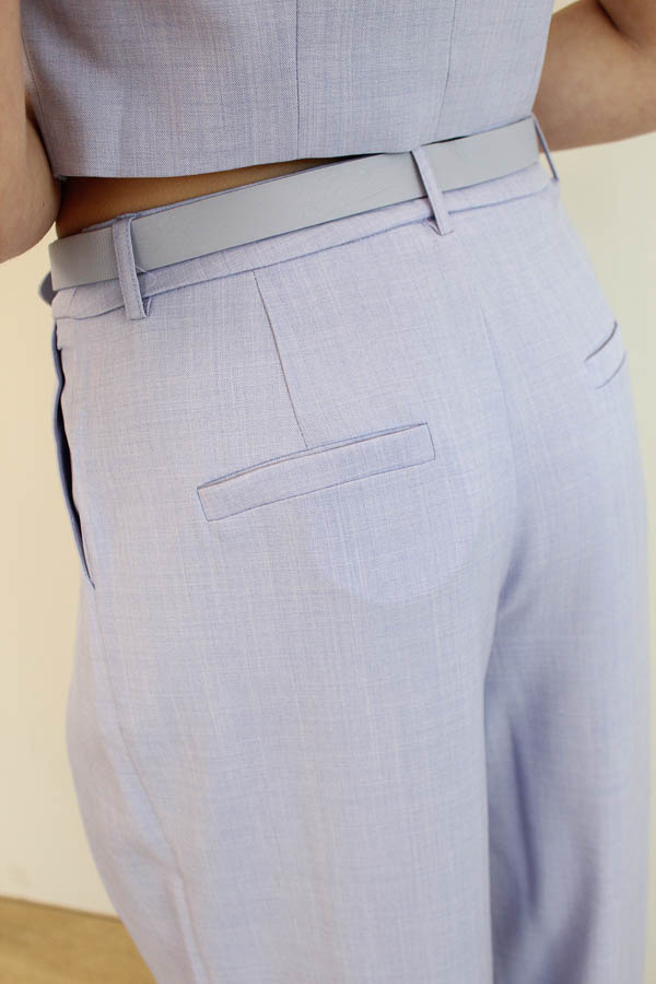 Wide pantalon lila | Lisa - Afbeelding 4