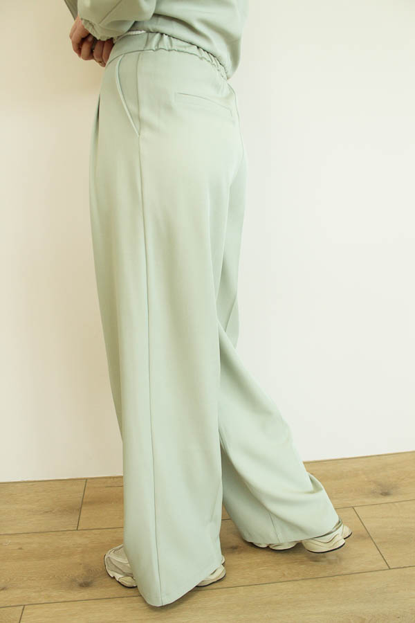 Wide pantalon mint | Dewi - Afbeelding 2