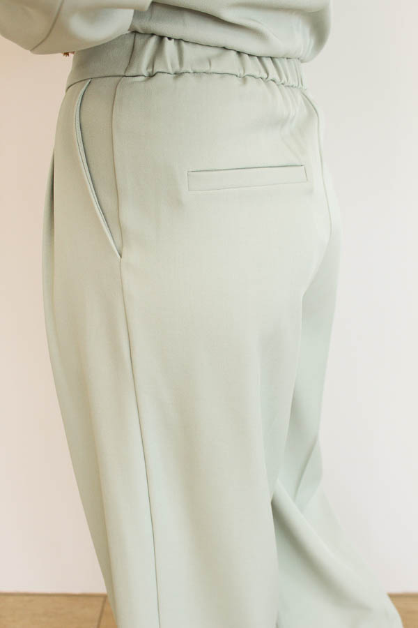 Wide pantalon mint | Dewi - Afbeelding 3